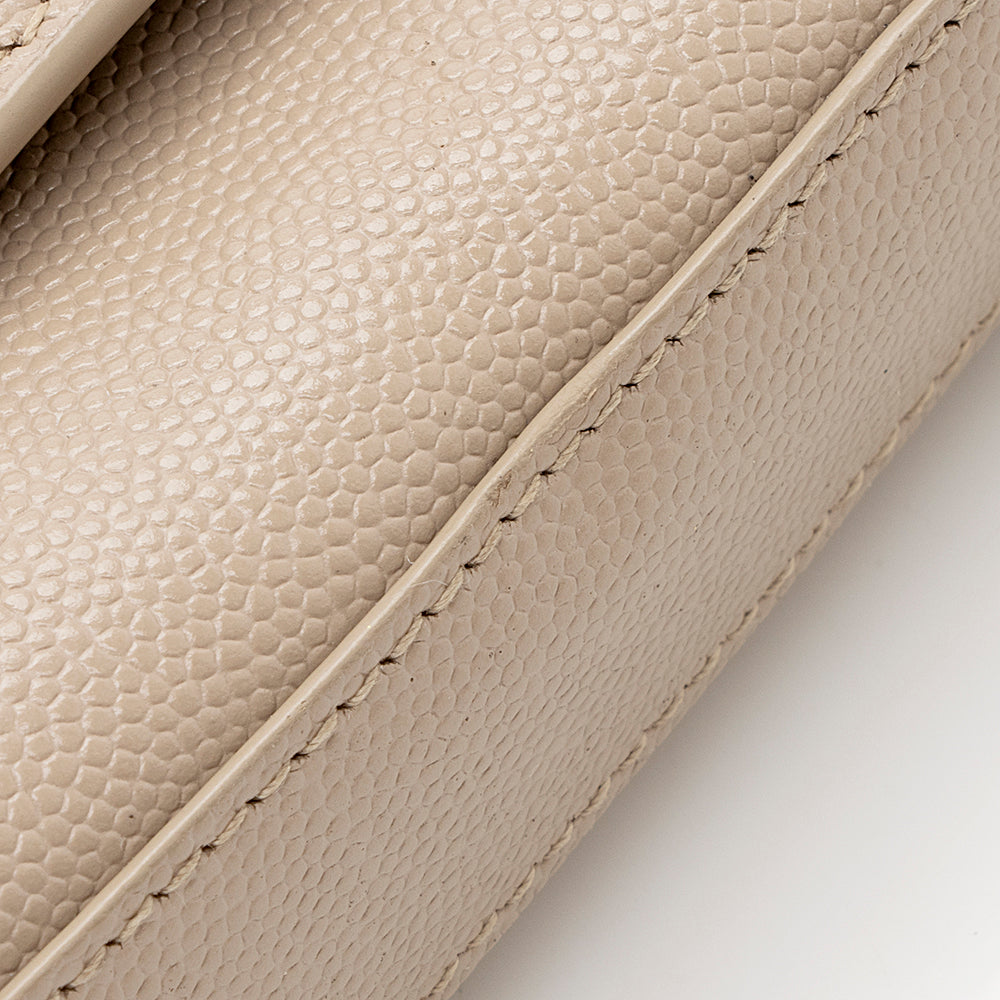 Saint Laurent Grain de Poudre Leather Classic Kate Chain Small Shoulder Bag (SHF-18573)