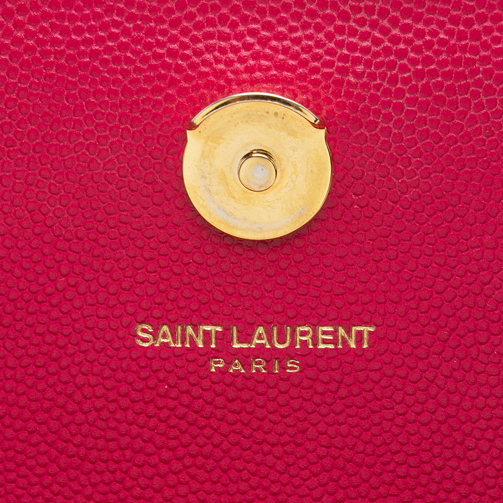 Saint Laurent Grain de Poudre Leather Classic Kate Chain Small Shoulder Bag (SHF-20743)
