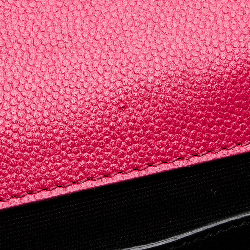 Saint Laurent Grain de Poudre Leather Classic Kate Chain Small Shoulder Bag (SHF-20743)