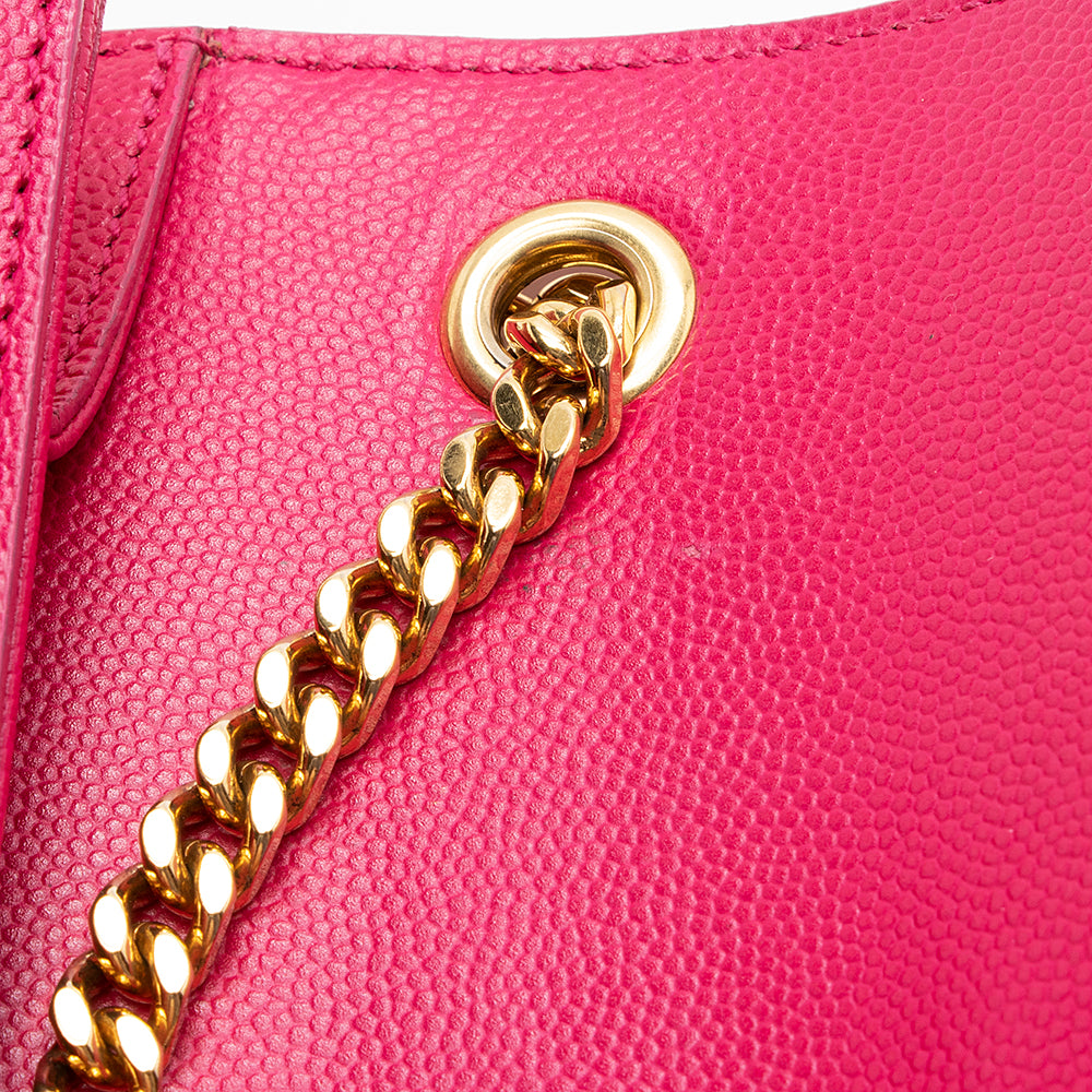 Saint Laurent Grain de Poudre Leather Classic Kate Chain Small Shoulder Bag (SHF-20743)