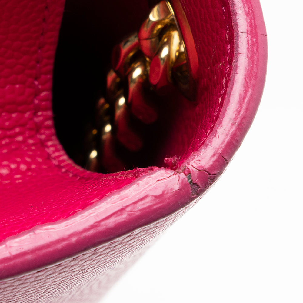 Saint Laurent Grain de Poudre Leather Classic Kate Chain Small Shoulder Bag (SHF-20743)