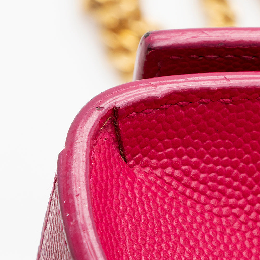 Saint Laurent Grain de Poudre Leather Classic Kate Chain Small Shoulder Bag (SHF-20743)