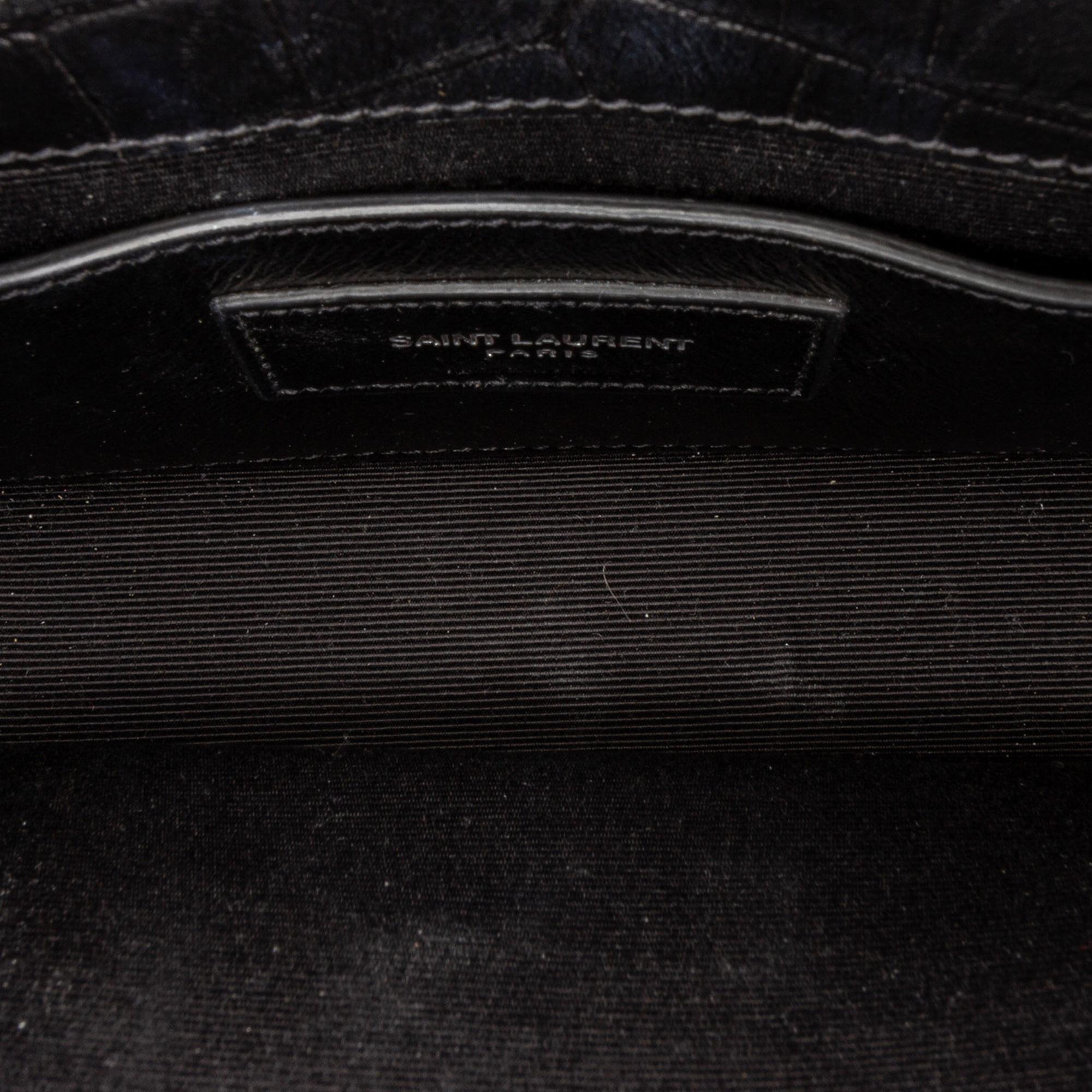 Saint Laurent Kate Embossed Leather Crossbody Bag (SHG-34527)