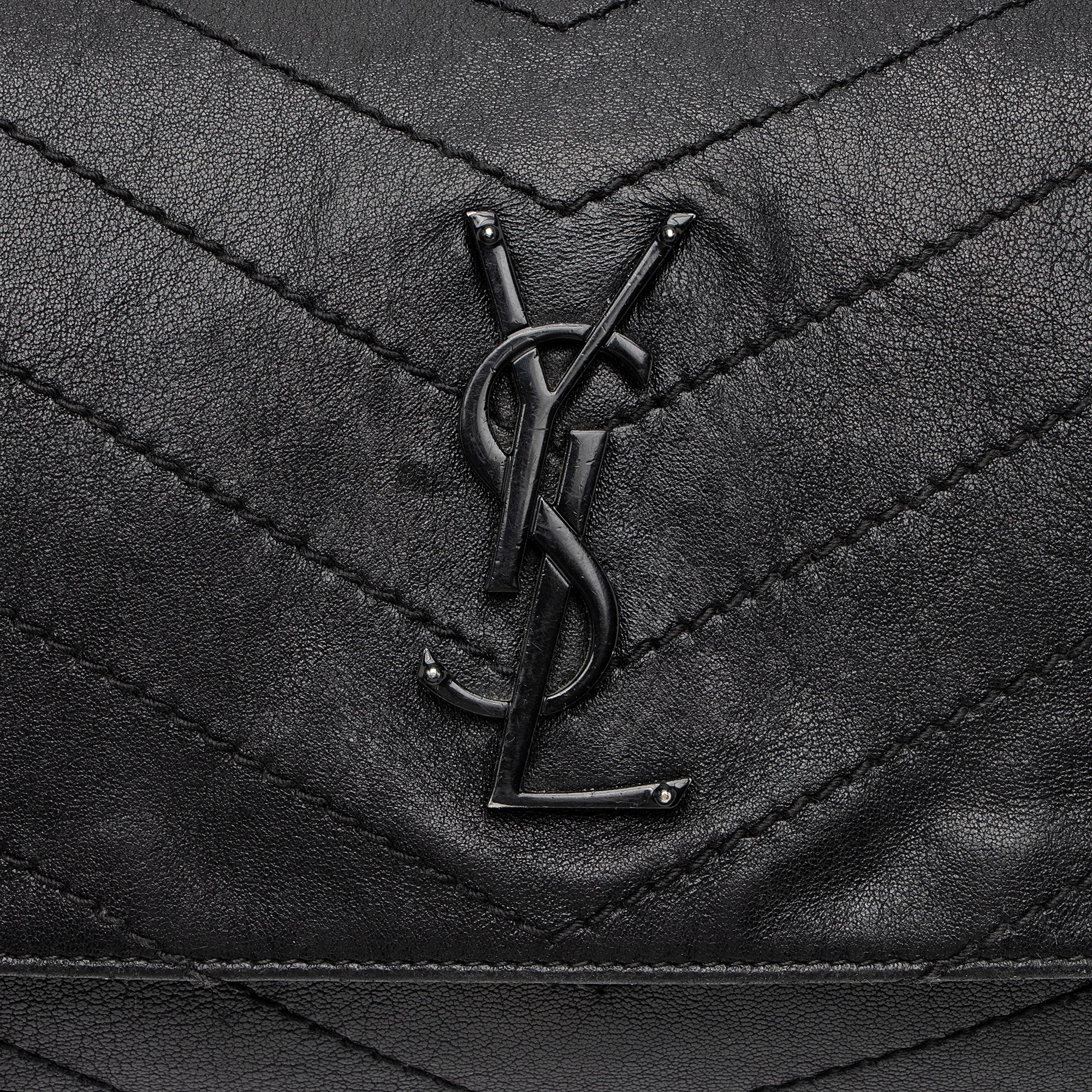 Saint Laurent Lambskin Large Monogram Nolita Bag (SHF-23575)