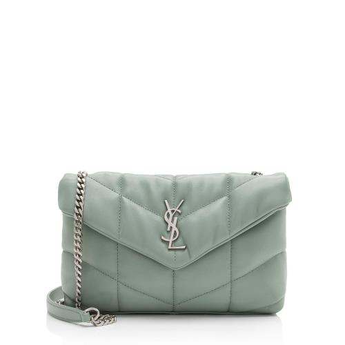Saint Laurent Lambskin Monogram Puffer LouLou Toy Shoulder Bag (SHF-cAptdi)