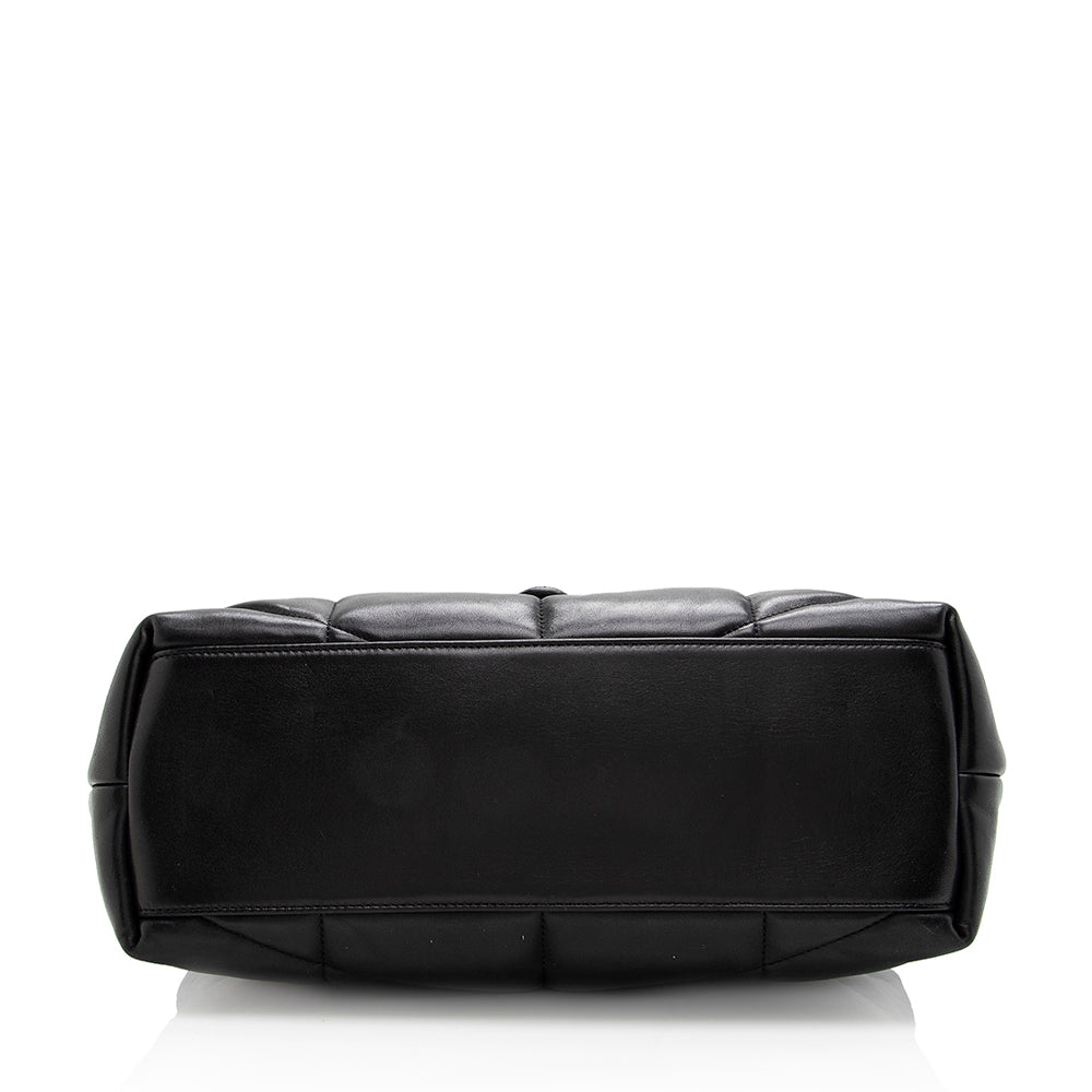 Saint Laurent Lambskin Puffer LouLou Small Shoulder Bag (SHF-18207)