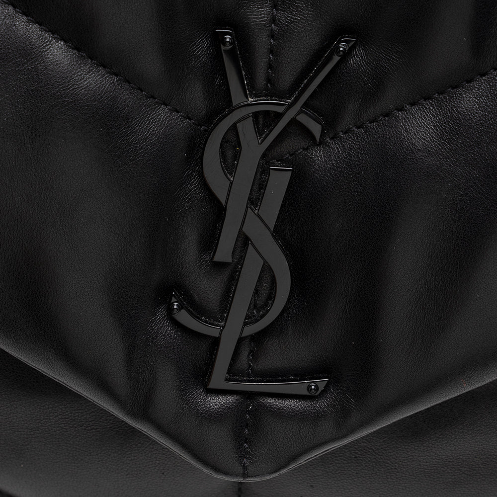 Saint Laurent Lambskin Puffer LouLou Small Shoulder Bag (SHF-18207)