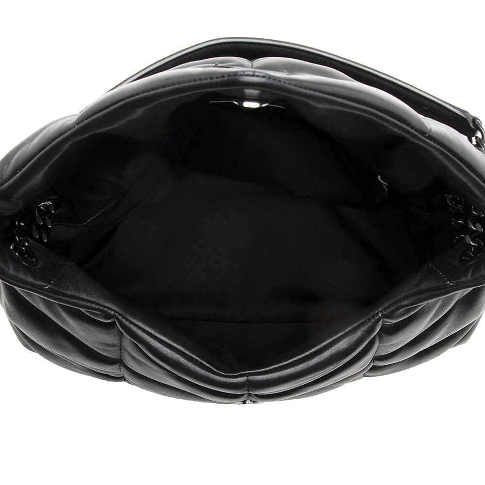 Saint Laurent Lambskin Puffer LouLou Small Shoulder Bag (SHF-18207)