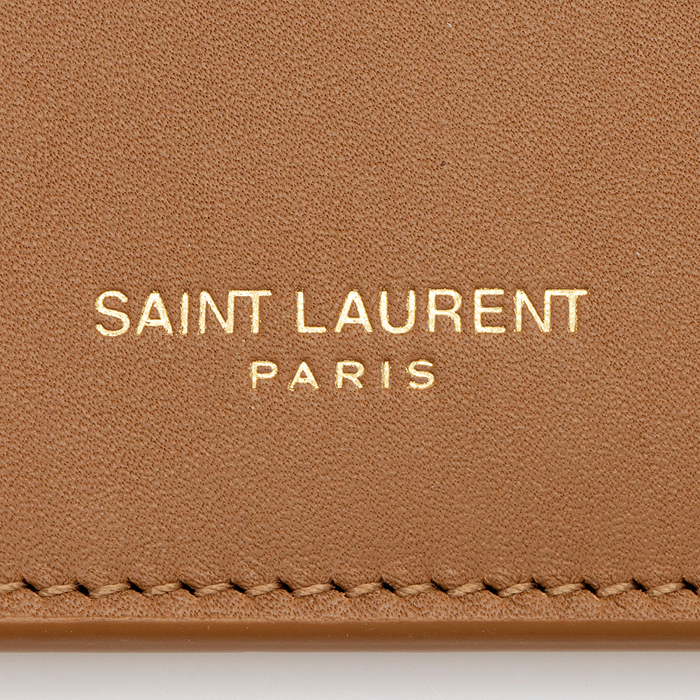 Saint Laurent Leather Card Case Insert (SHF-13749)