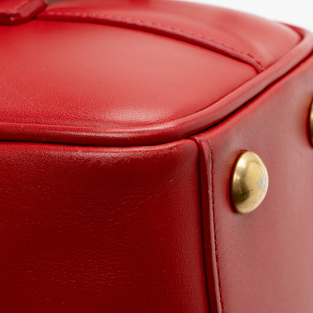 Saint Laurent Leather Classic Baby Duffle Satchel (SHF-14810)