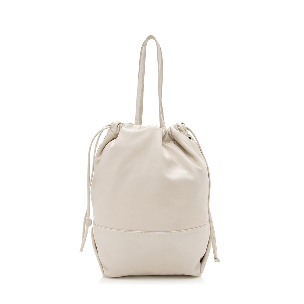 Saint Laurent Leather Harlem Bucket Bag - FINAL SALE (SHF-17153)