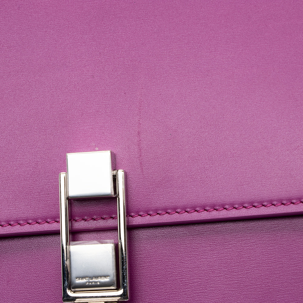 Saint Laurent Leather Le Carre Shoulder Bag (SHF-17856)