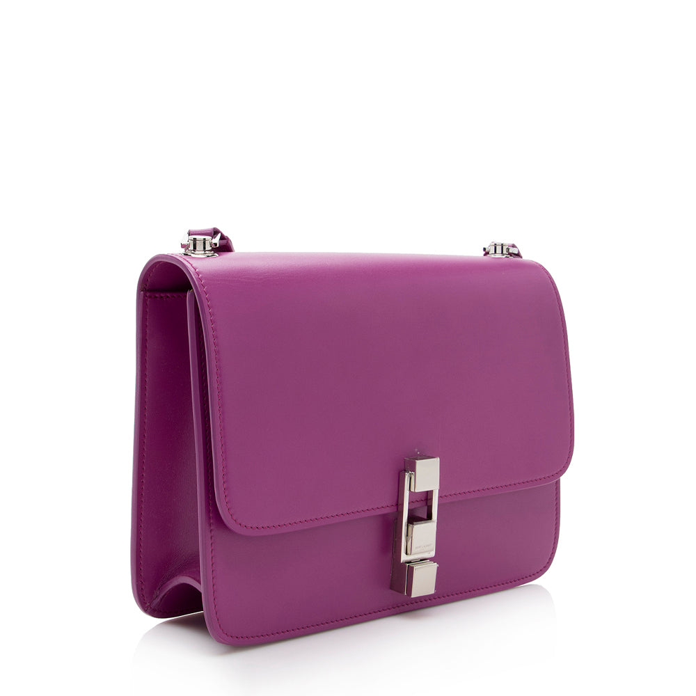 Saint Laurent Leather Le Carre Shoulder Bag (SHF-17856)