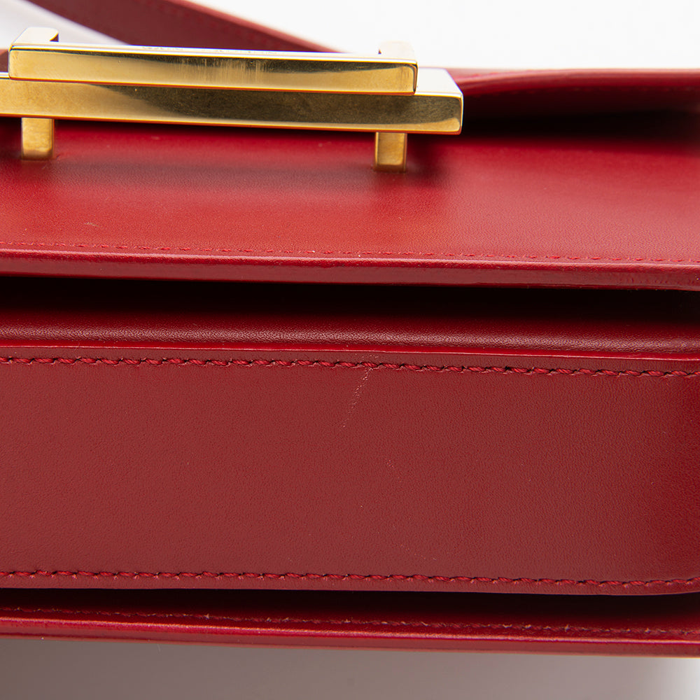 Saint Laurent Leather Lulu Small Shoulder Bag (SHF-12698)