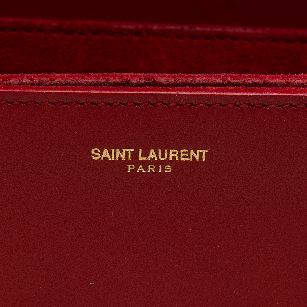 Saint Laurent Leather Lulu Small Shoulder Bag (SHF-12698)