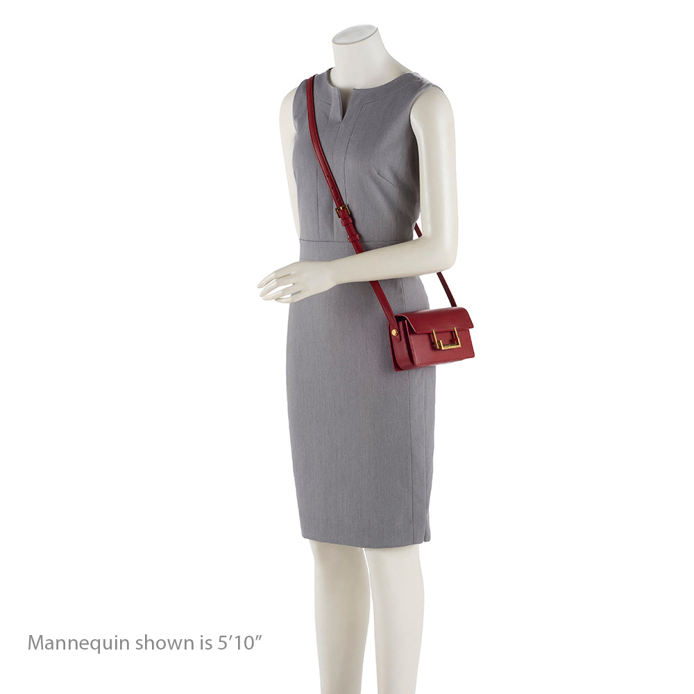 Saint Laurent Leather Lulu Small Shoulder Bag (SHF-12698)