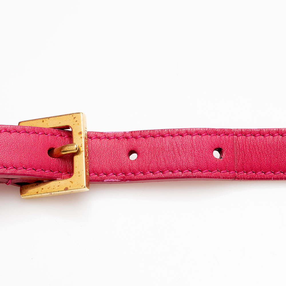 Saint Laurent Leather Lulu Small Shoulder Bag (SHF-15022)