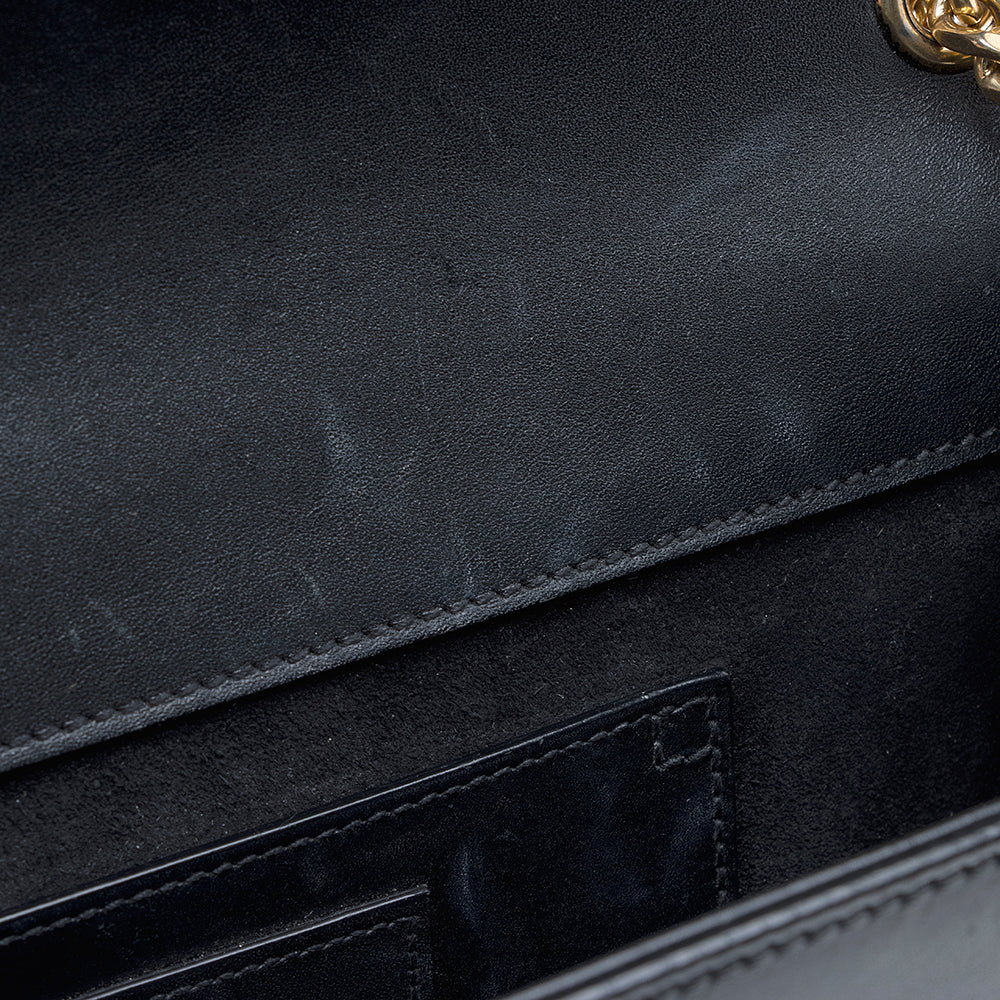 Saint Laurent Leather Monogram Kate Tassel Medium Shoulder Bag - FINAL SALE (SHF-18858)