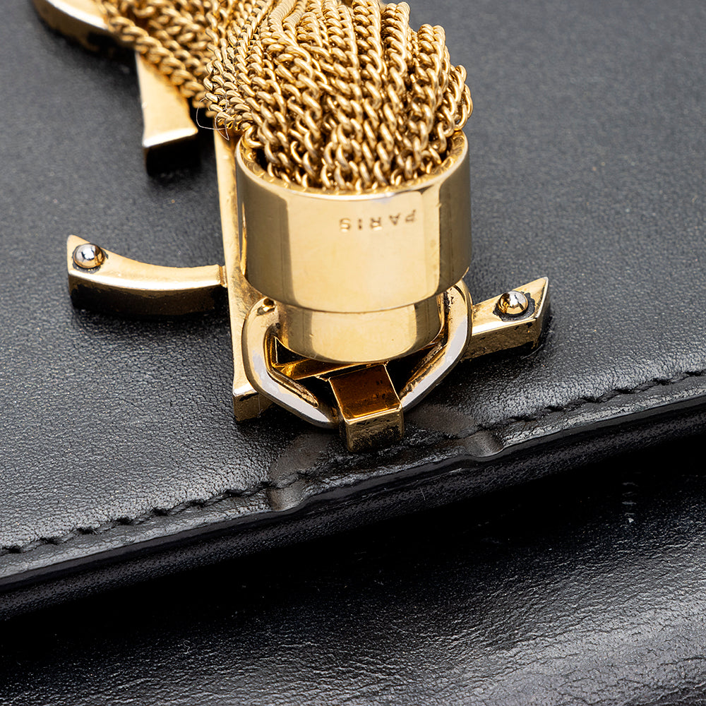 Saint Laurent Leather Monogram Kate Tassel Medium Shoulder Bag - FINAL SALE (SHF-18858)