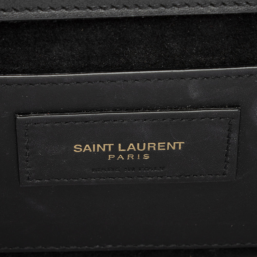 Saint Laurent Leather Monogram Kate Tassel Medium Shoulder Bag - FINAL SALE (SHF-18858)