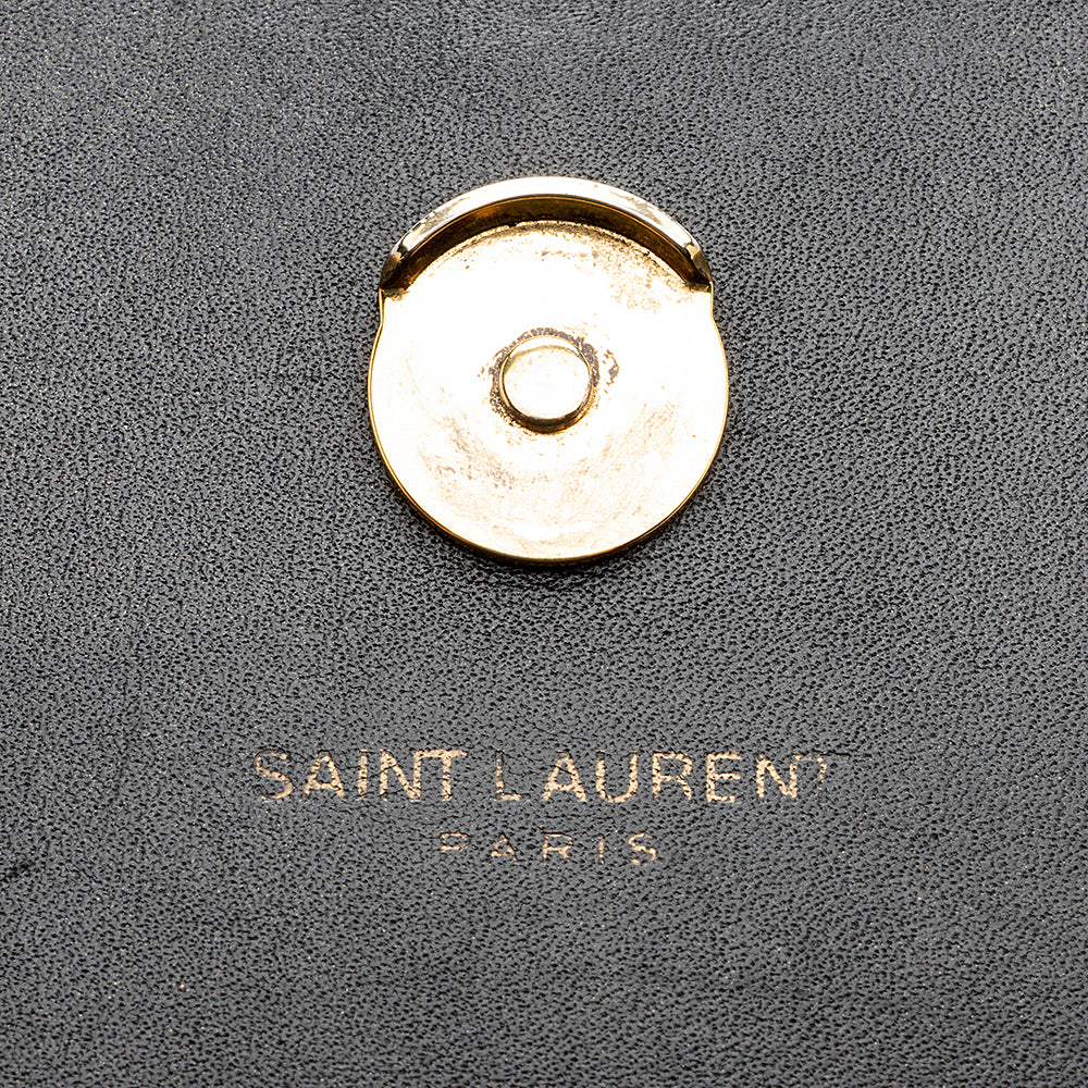 Saint Laurent Leather Monogram Kate Tassel Medium Shoulder Bag - FINAL SALE (SHF-18858)