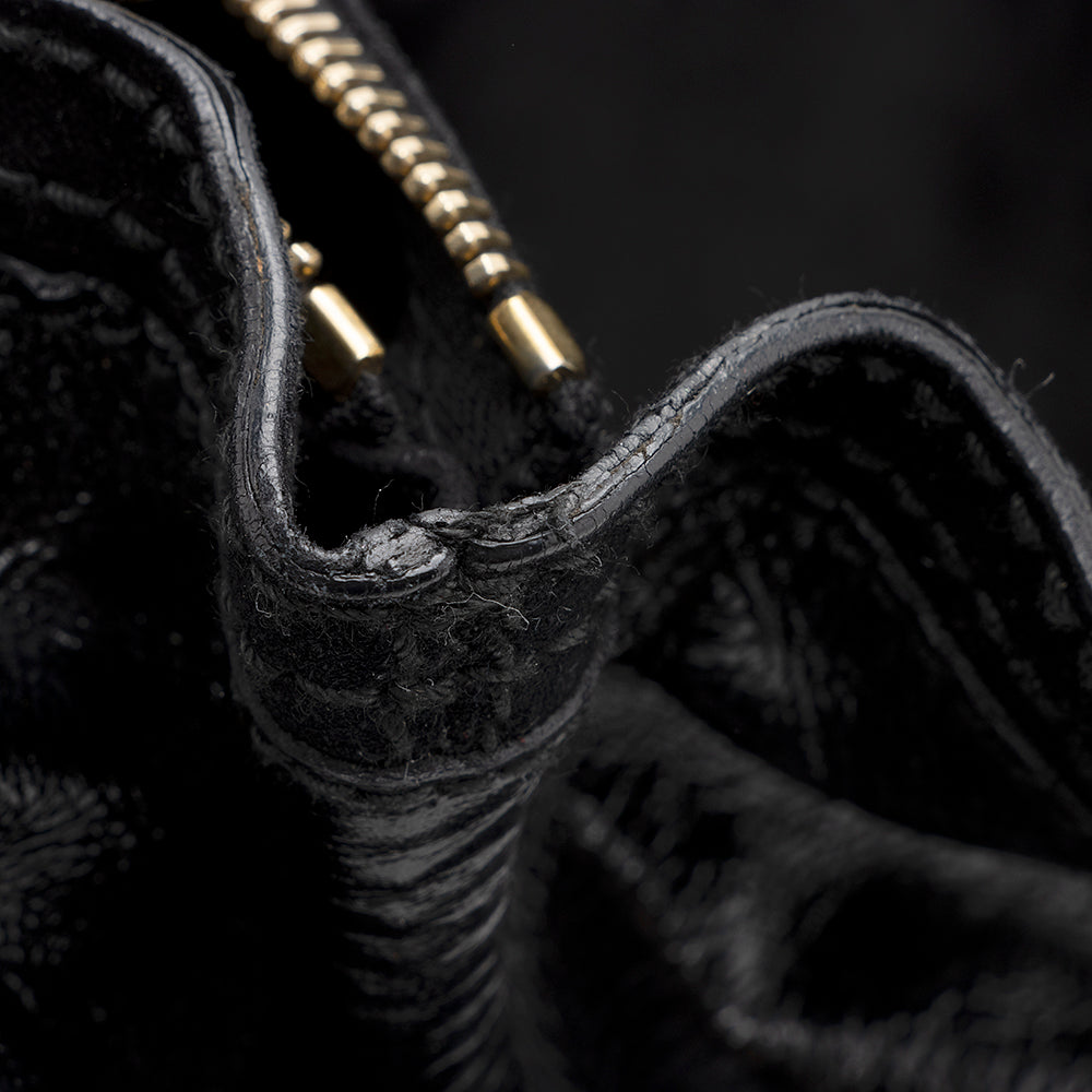 Saint Laurent Leather Muse Two Medium Satchel (SHF-19501)