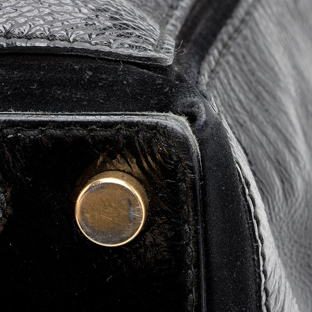 Saint Laurent Leather Muse Two Medium Satchel (SHF-19501)