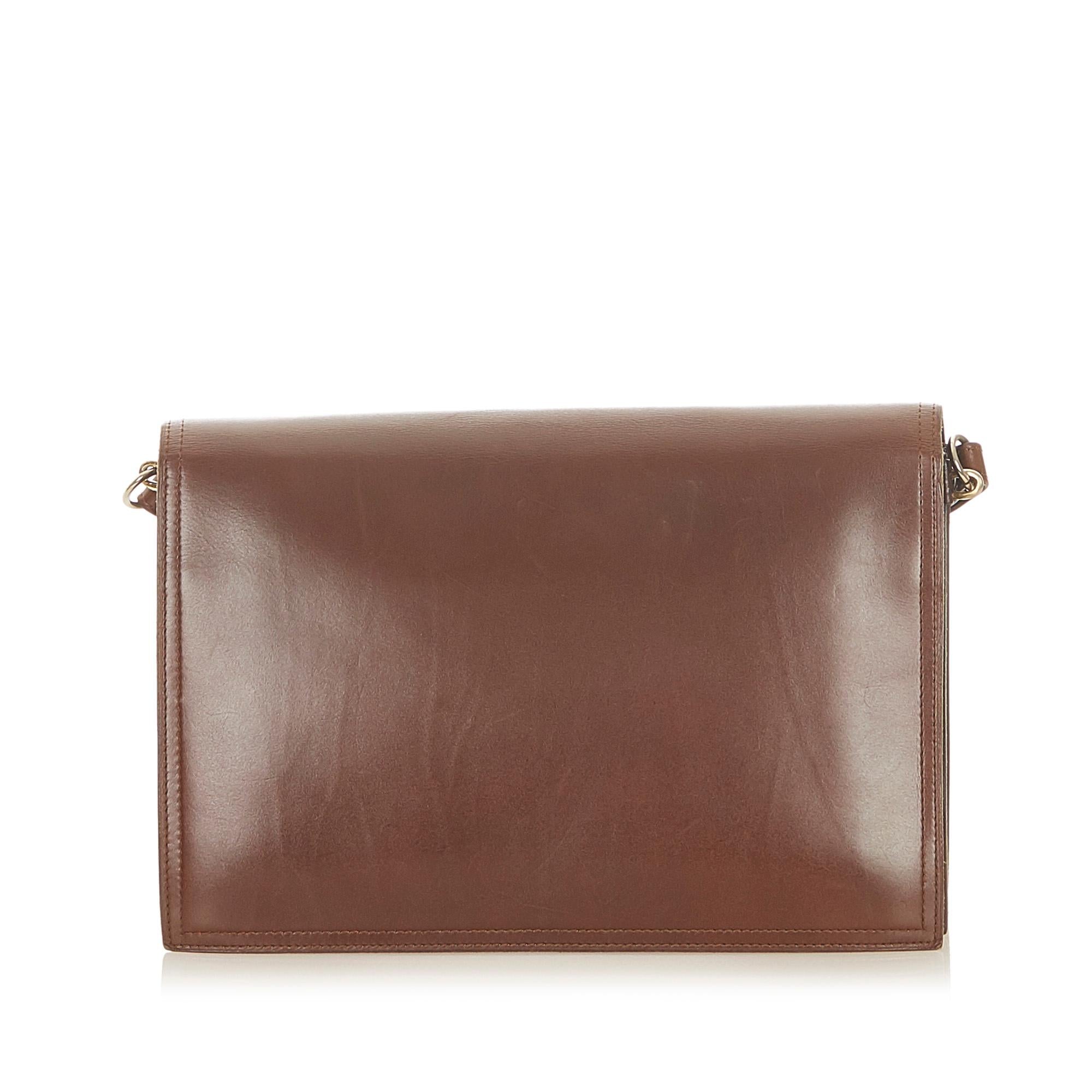 Saint Laurent Leather Shoulder Bag (SHG-19791)