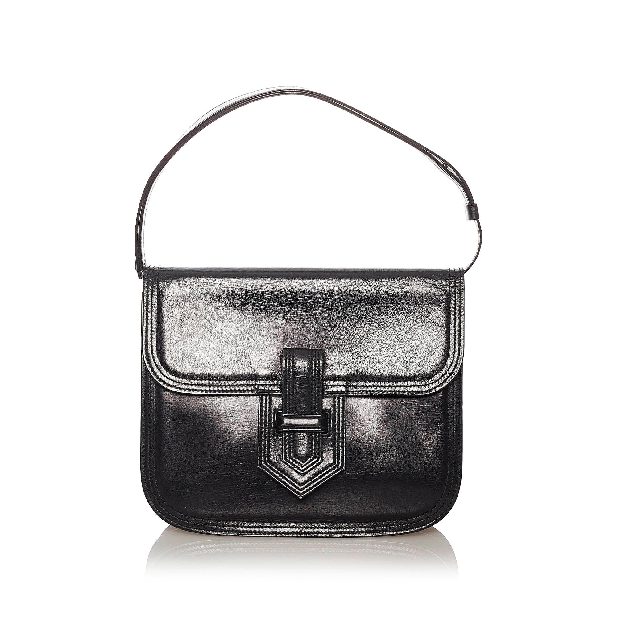 Saint Laurent Leather Shoulder Bag (SHG-27793)