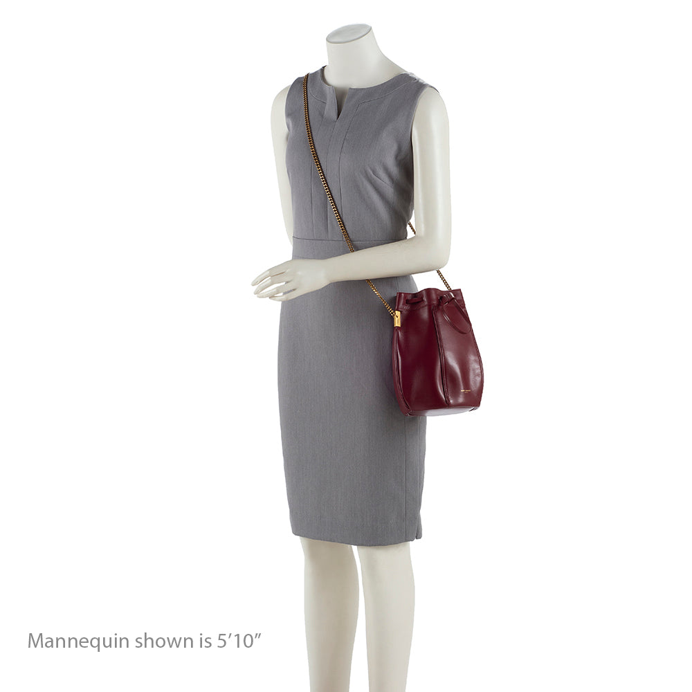 Saint Laurent Leather Talitha Small Bucket Bag (SHF-15132)