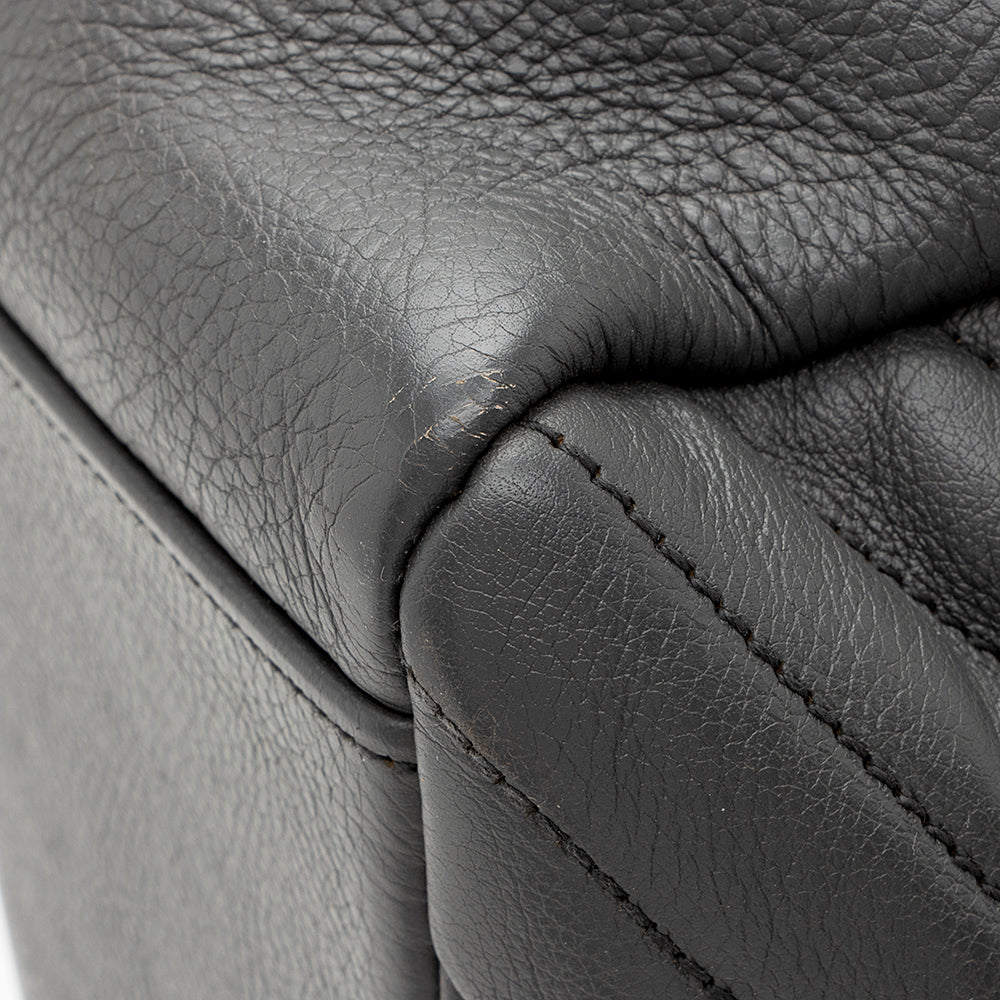 Saint Laurent Matelasse Calfskin Classic Monogram College Large Shoulder Bag (SHF-19141)