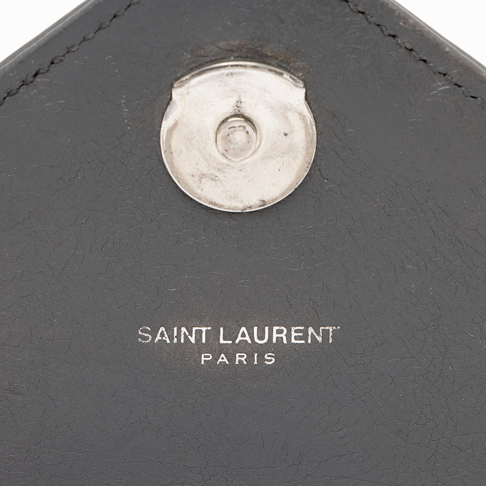 Saint Laurent Matelasse Calfskin Classic Monogram College Large Shoulder Bag (SHF-19141)