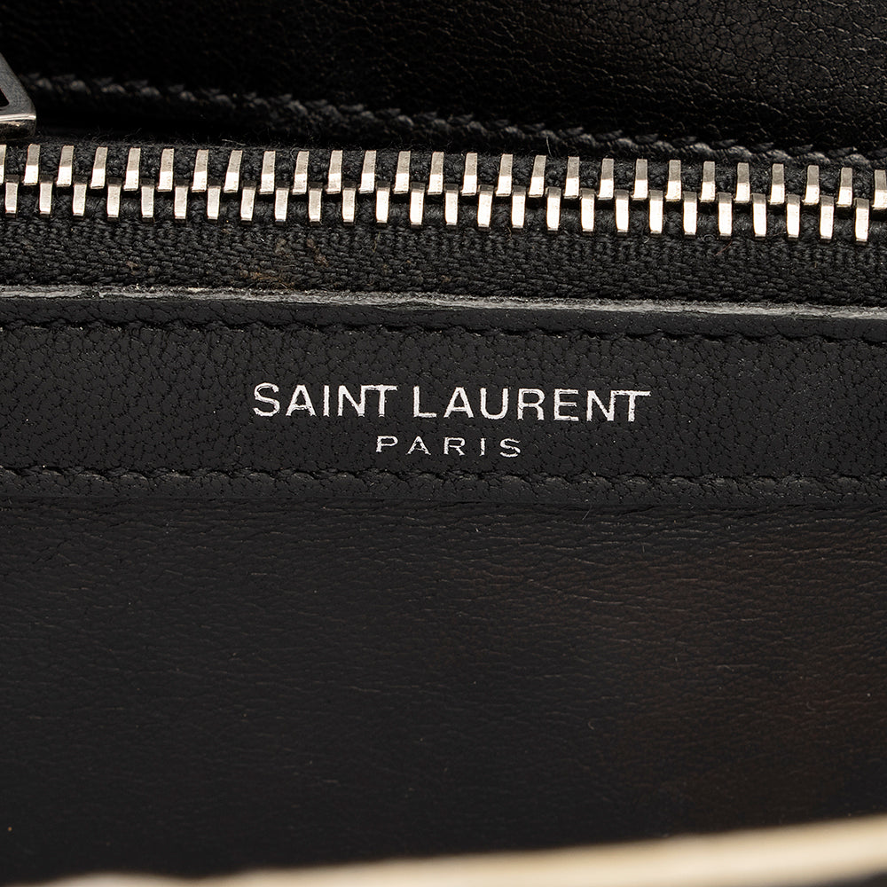 Saint Laurent Matelasse Calfskin Monogram Medium College Top Handle Bag (SHF-18909)