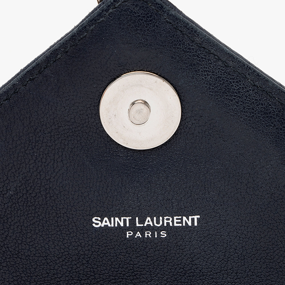 Saint Laurent Matelasse Calfskin Classic Monogram College Large Shoulder Bag (SHF-18581)