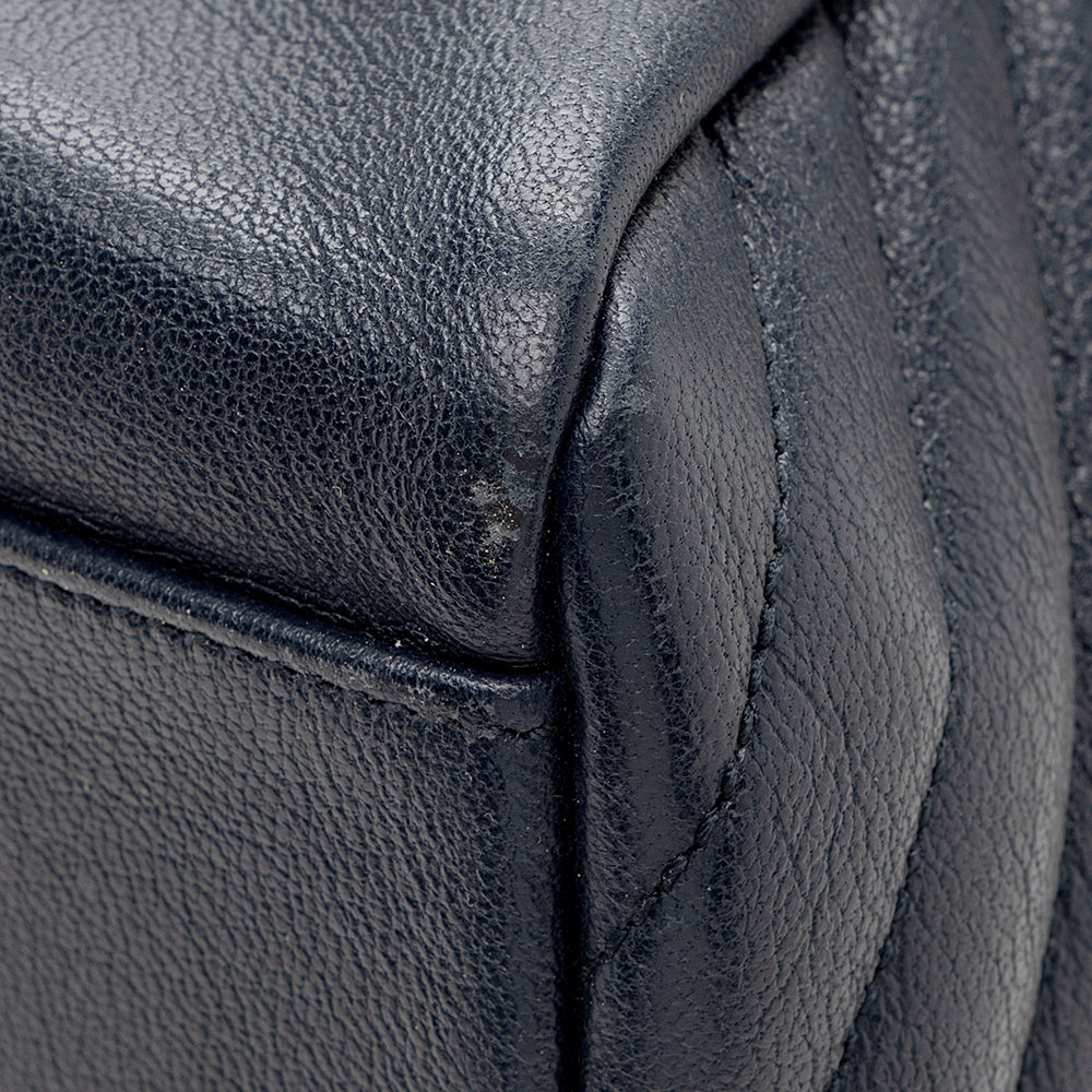 Saint Laurent Matelasse Calfskin Classic Monogram College Large Shoulder Bag (SHF-18581)