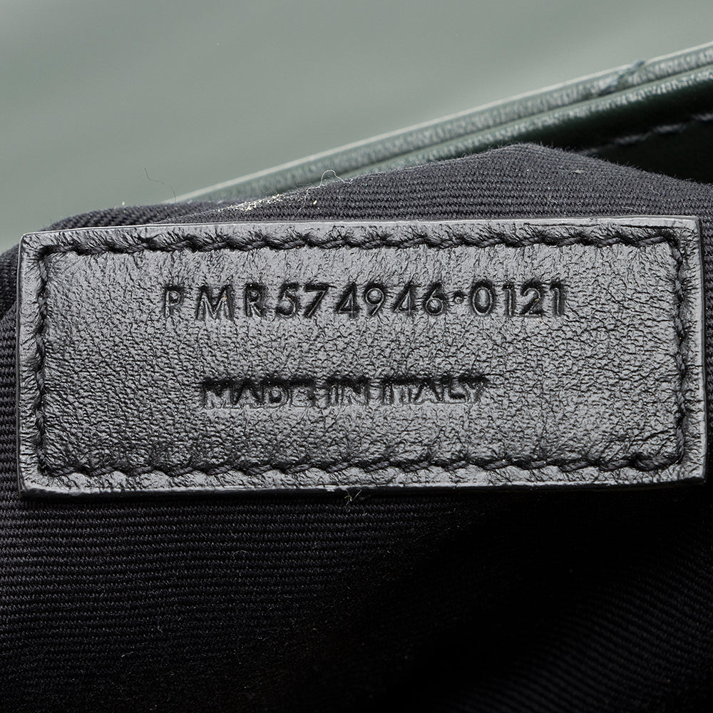 Saint Laurent Matelasse Calfskin Monogram LouLou Chain Medium Shoulder Bag (SHF-20578)