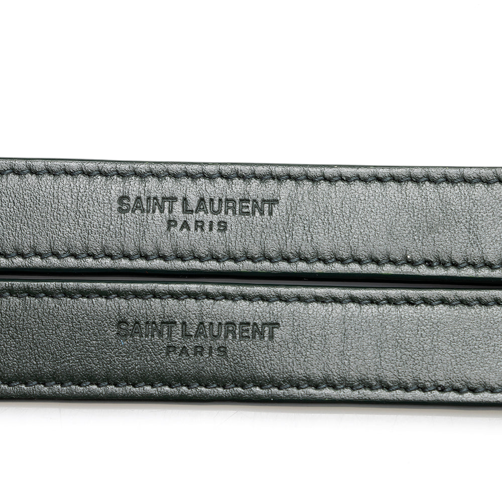 Saint Laurent Matelasse Calfskin Monogram LouLou Chain Medium Shoulder Bag (SHF-20578)