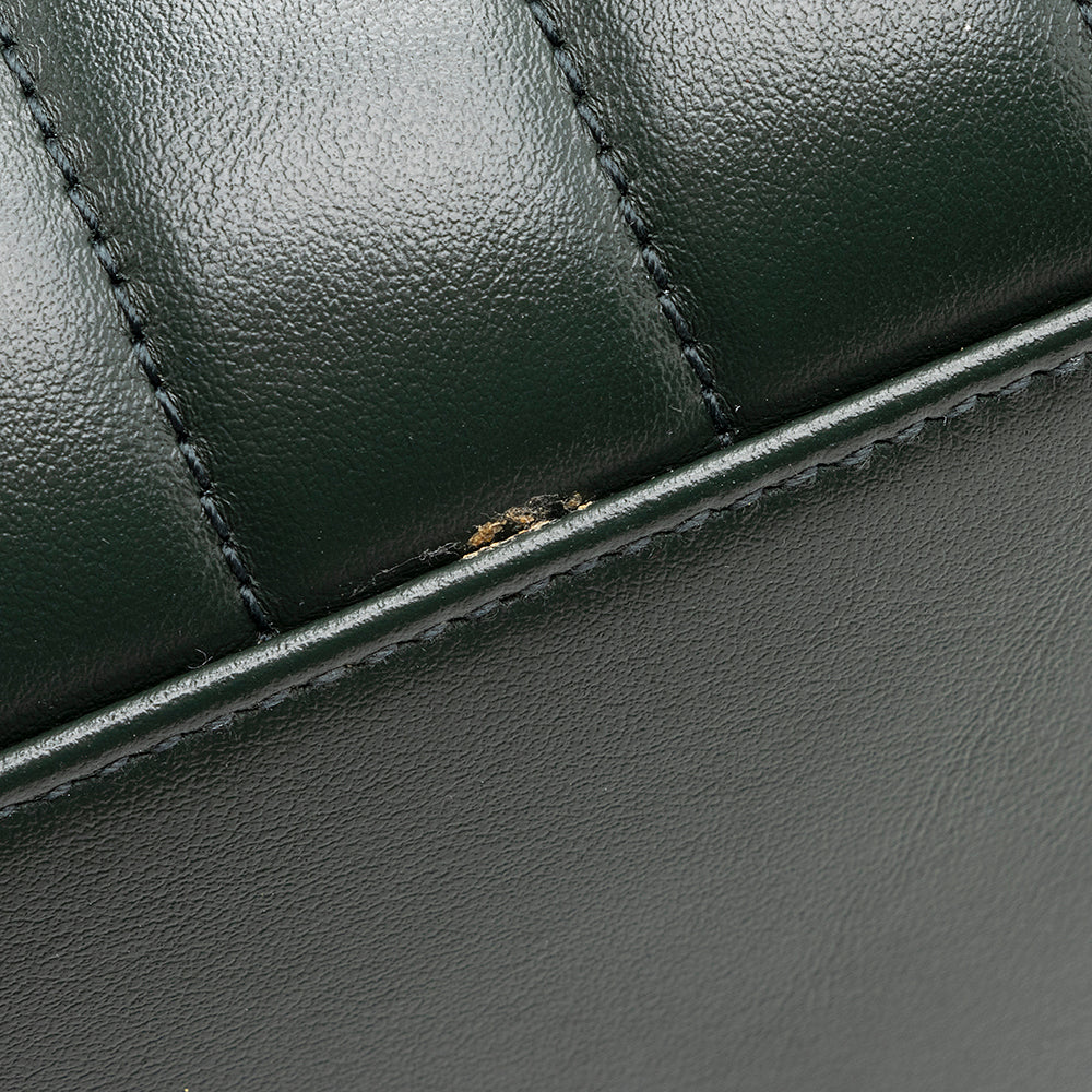 Saint Laurent Matelasse Calfskin Monogram LouLou Chain Medium Shoulder Bag (SHF-20578)