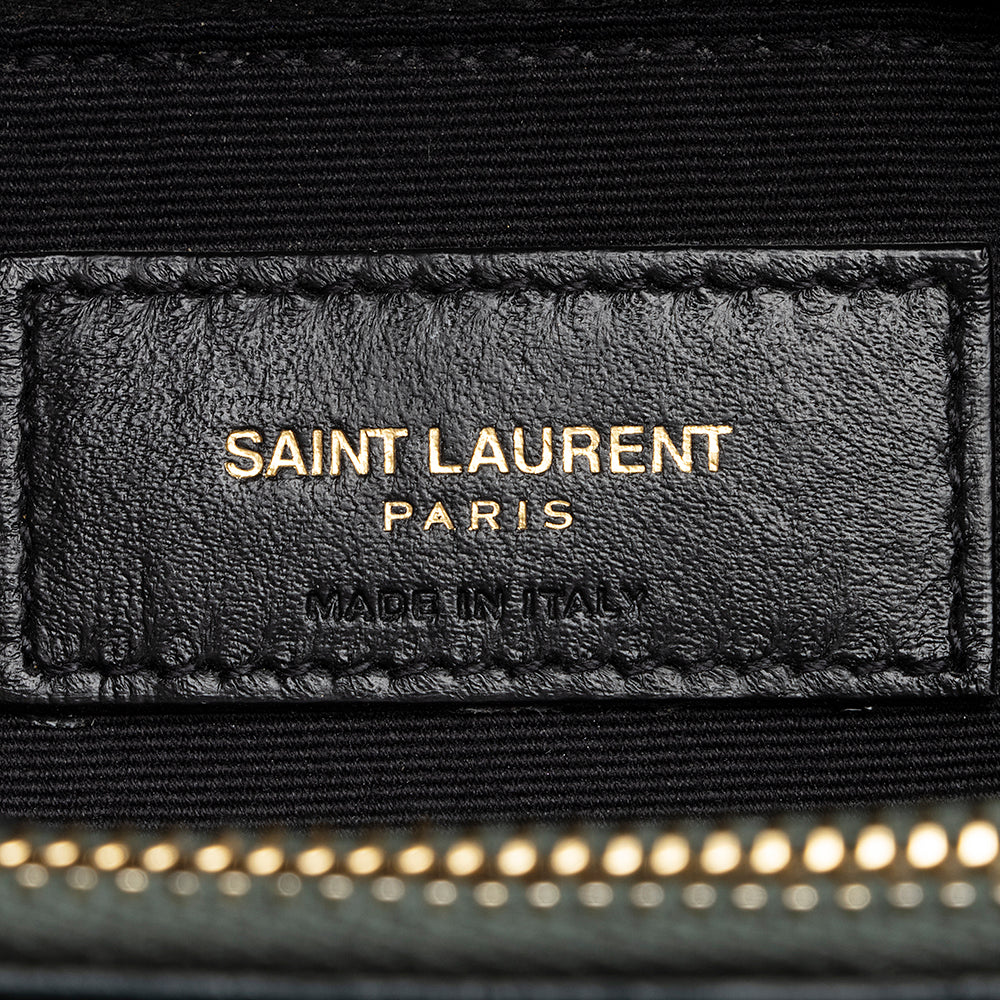 Saint Laurent Matelasse Calfskin Monogram LouLou Chain Medium Shoulder Bag (SHF-20578)