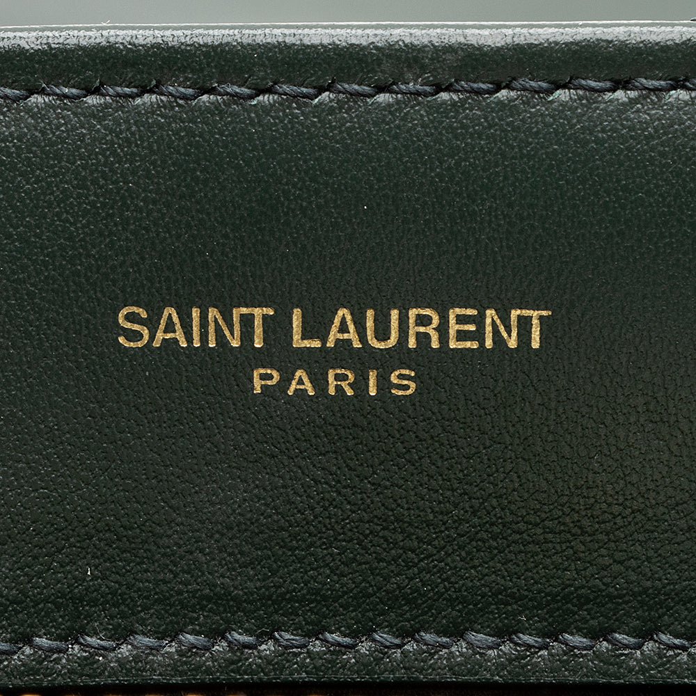 Saint Laurent Matelasse Calfskin Monogram LouLou Chain Medium Shoulder Bag (SHF-20578)
