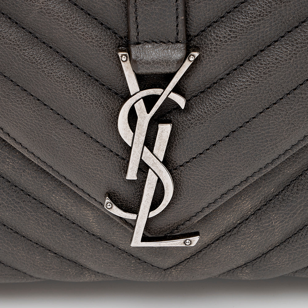 Saint Laurent Matelasse Calfskin Monogram Medium College Shoulder Bag (SHF-16571)