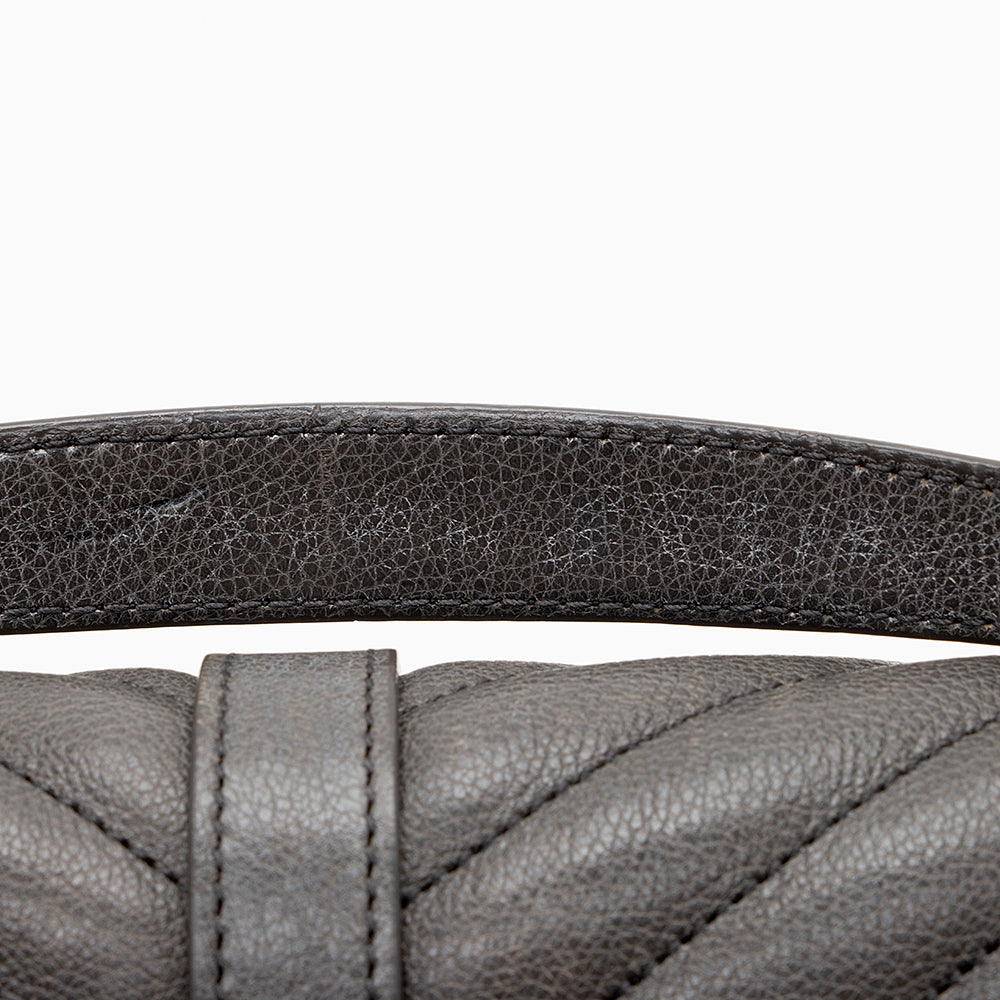 Saint Laurent Matelasse Calfskin Monogram Medium College Shoulder Bag (SHF-16571)