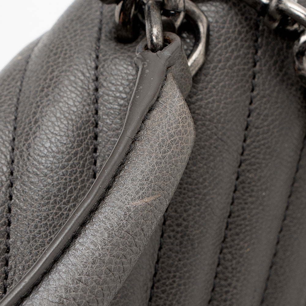 Saint Laurent Matelasse Calfskin Monogram Medium College Shoulder Bag (SHF-16571)