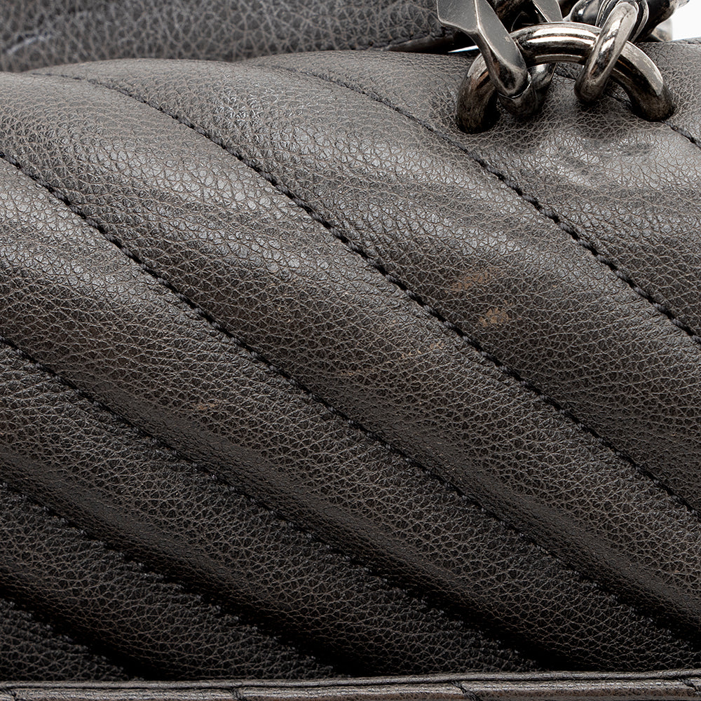 Saint Laurent Matelasse Calfskin Monogram Medium College Shoulder Bag (SHF-16571)