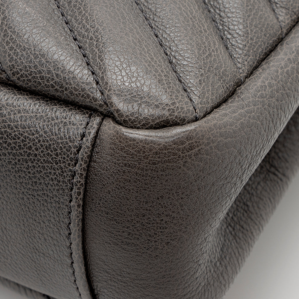 Saint Laurent Matelasse Calfskin Monogram Medium College Shoulder Bag (SHF-16571)