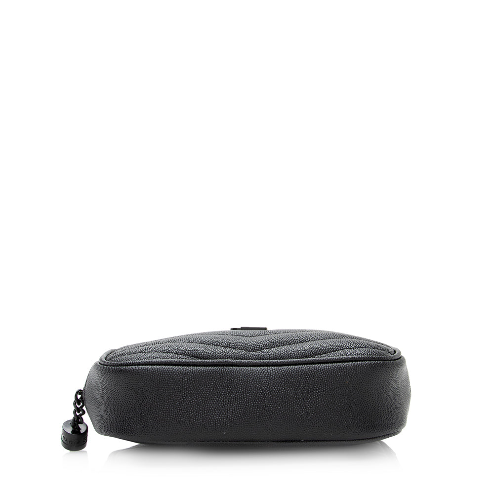 Saint Laurent Matelasse Grain de Poudre Lou Mini Camera Bag - FINAL SALE (SHF-21062)