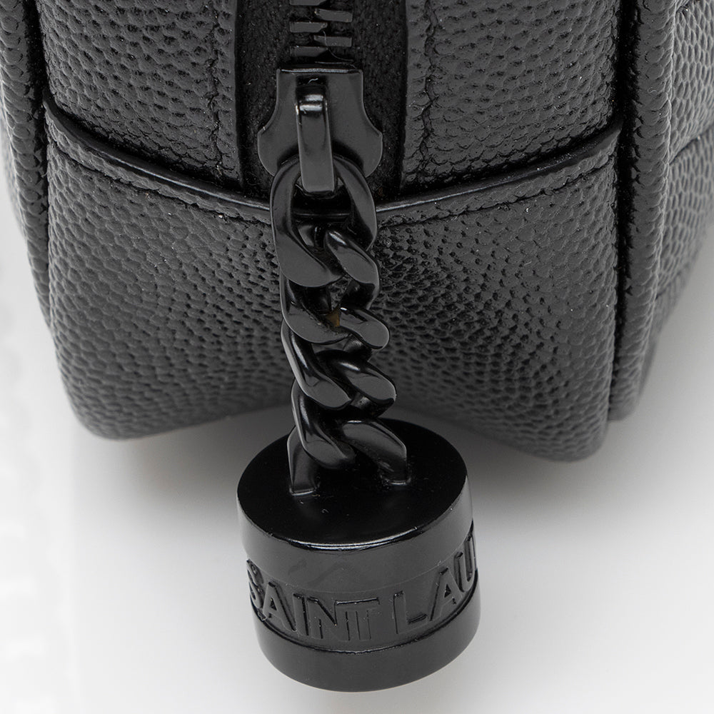 Saint Laurent Matelasse Grain de Poudre Lou Mini Camera Bag - FINAL SALE (SHF-21062)