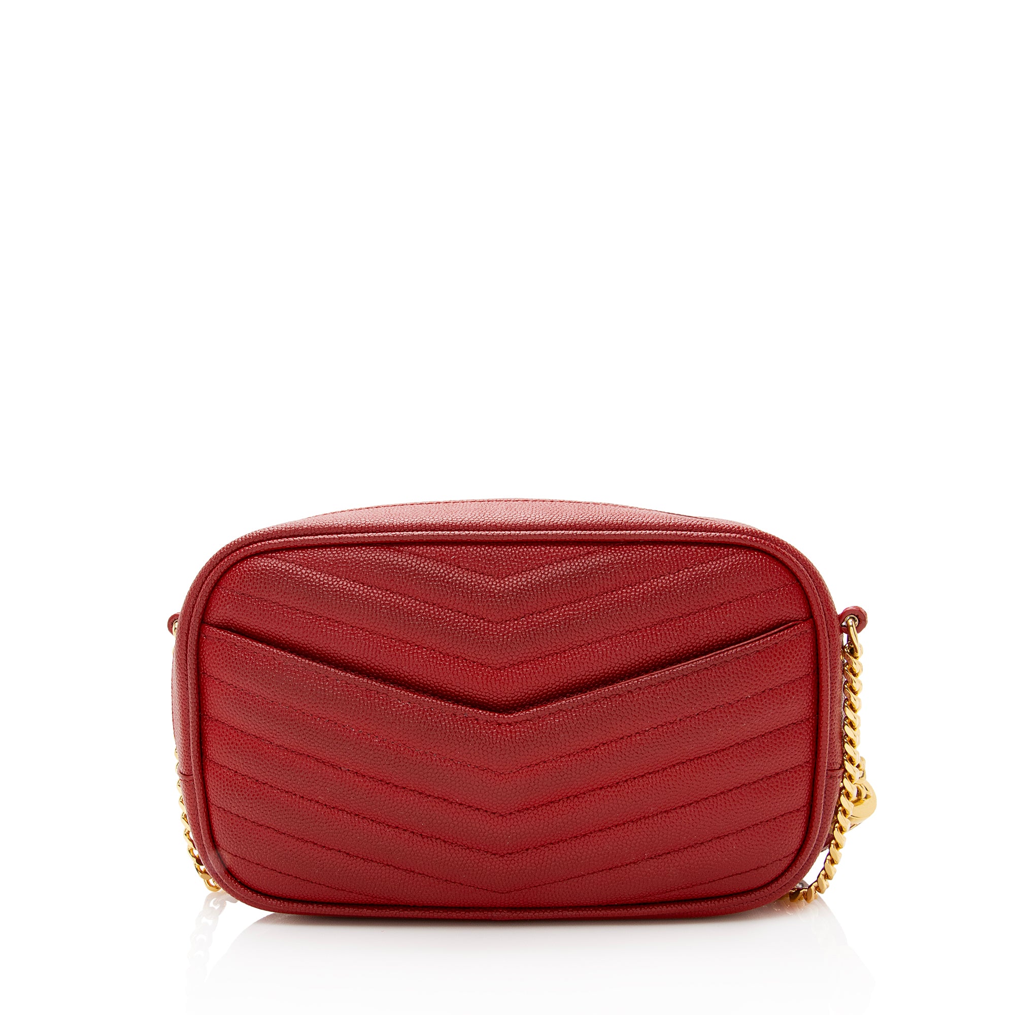 Saint Laurent Matelasse Grain de Poudre Lou Mini Camera Bag (SHF-22432)