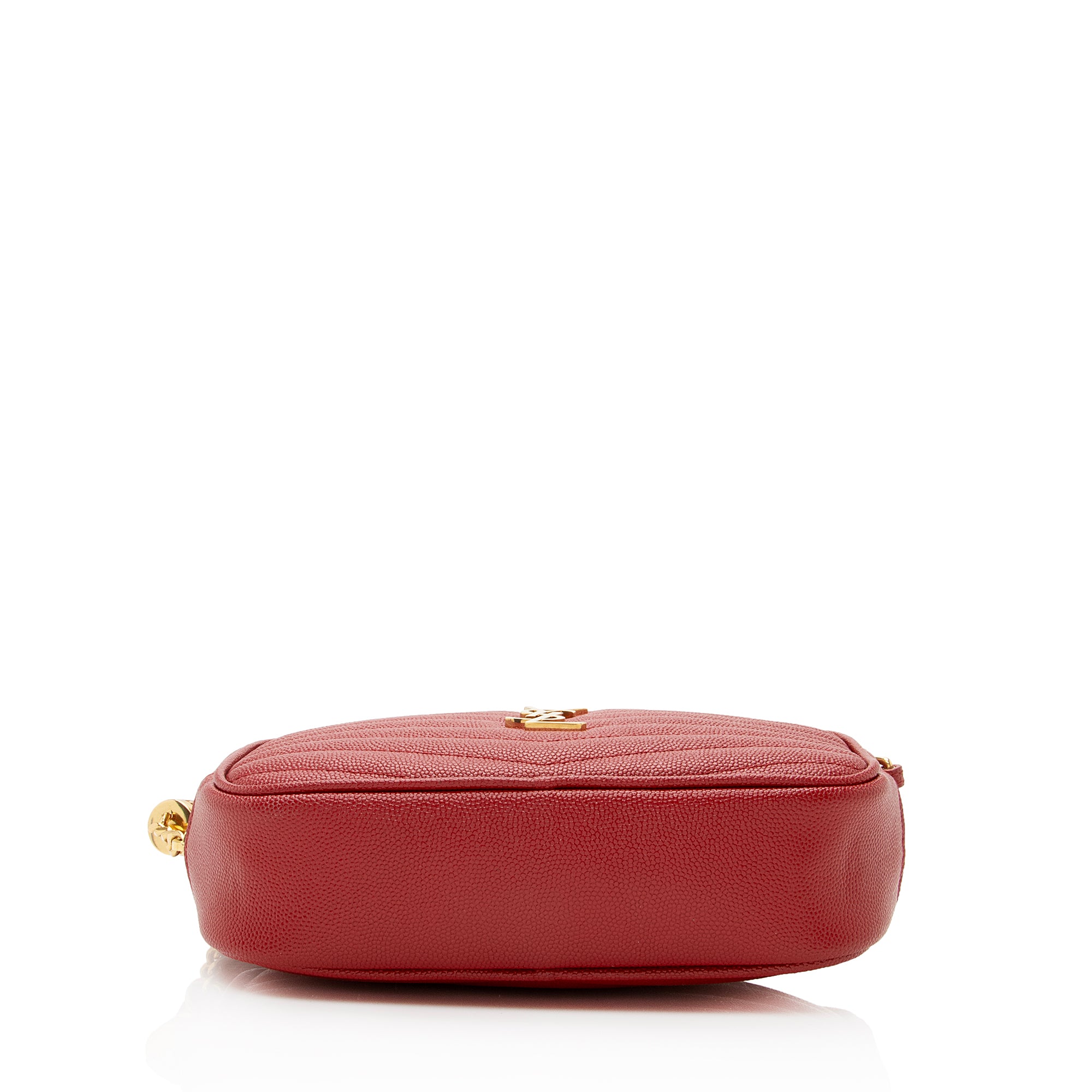 Saint Laurent Matelasse Grain de Poudre Lou Mini Camera Bag (SHF-22432)