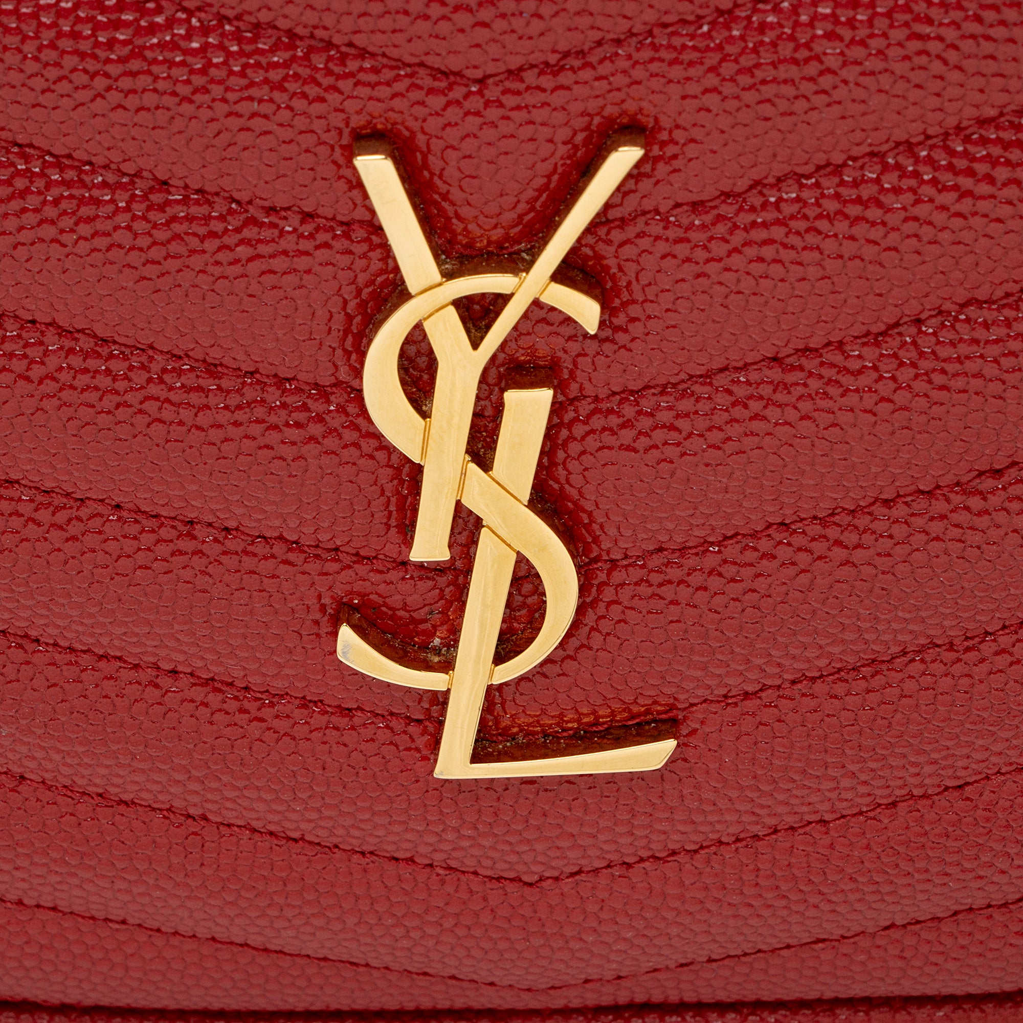 Saint Laurent Matelasse Grain de Poudre Lou Mini Camera Bag (SHF-22432)